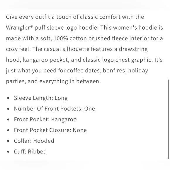 WRANGLER RETRO women’s red hoodie/sweater size XXL GUC… - Picture 11 of 11